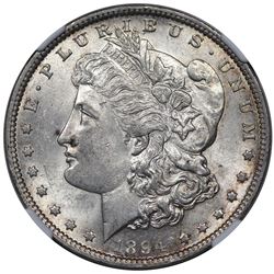 1894 Morgan Dollar, NGC AU58.