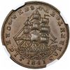 Image 2 : 1841 Hard Times Token, Daniel Webster, Low 65, HT-23, NGC MS62BN.
