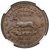 Image 2 : 1837 Hard Times Token, Illustrious Predecessor, Low 18, HT-32, NGC MS62BN.