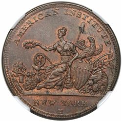 1836 Hard Times Token, Attleboro, MA: R&W Robinson, Low 104, HT-155, NGC MS64BN.