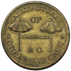 (1847-50) Philadelphia, PA: Henry B. Fussell Token, Miller PA-171B, brass, AU55.
