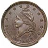 Image 1 : 1863 Civil War Token, Army & Navy, Fuld 12/297a, NGC MS63BN.