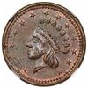Image 1 : 1864 Civil War Token, Union Forever, Fuld 51/342a, NGC MS65BN.
