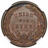 Image 2 : 1863 Civil War Token, First in War, First in Peace, Fuld 174/272a, NGC MS63BN.