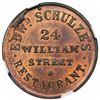 Image 2 : 1863 Civil War Token, New York, NY: Edward Schulze's, Fuld 630BO-2a, NGC MS64RB.