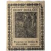 Image 2 : Continental Currency February 26, 1777 $8 Fr#CC-61 S/N 24099 PMG 58.