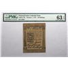 Image 3 : Pennsylvania October 1, 1773 50s Fr#PA-170 S/N 25037 PMG 63 EPQ.