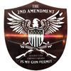 Image 1 : 2ND AMENDMENT BADGE - METAL ART THE WET NOSE