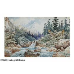 AUGUST LOHR (German 1843-1919)Mountain 