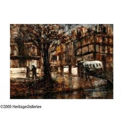 AMERICAN SCHOOL (20th Century)City Scen