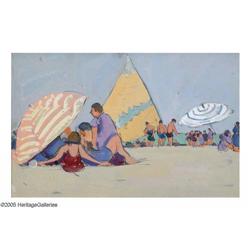 JANE PETERSON (American 1876-1965)Beach