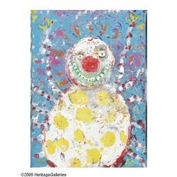 TIM BURTON painting, Spider Clown TIM B