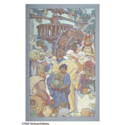 DEAN CORNWELL (American 1892-1960) Wate