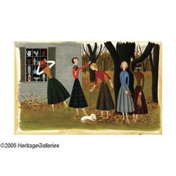 LORRAINE FOX (American 1922-1976) Five 