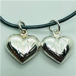 Silver Heart Shaped Pendant, Suggested Retail Value $60