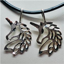 Silver Unicorn Pendant, Suggested Retail Value $50