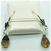 Image 2 : Silver Smokey Quartz(4ct) Earrings, Made in Canada, Suggested Retail Value $100
