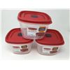 Image 1 : 3 Pack of Rubbermaid Container and Easy Find Lids