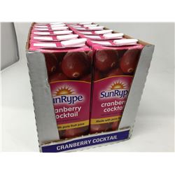 Case of SunRype Cranberry Cocktail Pure Fruit Juice (12 x 1L)