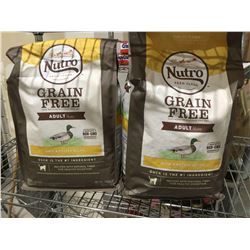 Lot of NutroAdult Grain Free Duck & Potato Dog Food (2 x 6.5lbs)