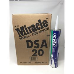 Miracle Drywall- Stud Adhesive DSA20 12 x 1/4Gl