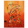 Image 1 : George Marlowe, "Flame Out" Hand Signed Original Acrylic Painting on Canvas with Certificate of Auth