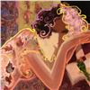 Image 2 : Sabzi, "Love and Poetry" Limited Edition Hand Embellished on Canvas, Numbered and Hand Signed with C