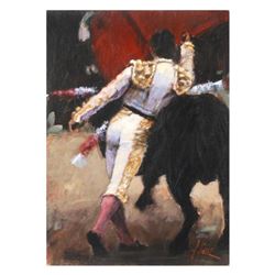 Fabian Perez, "Pasa De Pecho" Hand Textured Limited Edition Giclee on Board. Hand Signed and Numbere