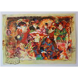 Sergey Kovrigo- Original Serigraph on Paper "Rendezvous"