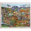 Image 2 : Charles Fazzino- 3D Construction Silkscreen Serigraph "O BEAUTIFUL FOR SPACIOUS SKIES…AMERICA…AMERIC