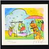 Image 2 : Peter Max, "Sage Sailboat & Vase (Series II Ver. I)" Framed Limited Edition Lithograph, Numbered 451
