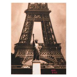 Ringo Daniel Funes, (Protege of Andy Warhol's Apprentice, Steve Kaufman), "Eiffel Tower" One-of-a-Ki