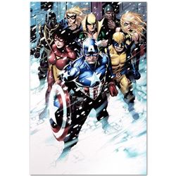 Marvel Comics "Free Comic Book Day 2009 Avengers #1" Numbered Limited Edition Giclee on Canvas by Ji