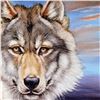 Image 2 : "Wolf" Limited Edition Giclee on Canvas by Martin Katon, Numbered and Hand Signed. This piece comes 