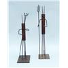 Image 1 : A pair of unusual iron figures, each depicting a 