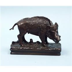 An early 20th century French cast bronze miniatur