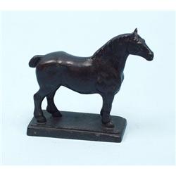 Early 20th century - A French, dark brown patinat