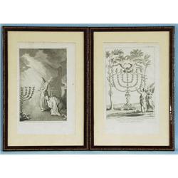 Gold candelabra with seven branches and "David co