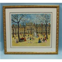 CLAUDE TABET (1924-1979) French school. "Place de