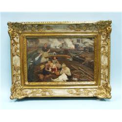 Early 20th century Canadian school. "Family ridin