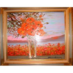 MICHEL-HENRY - 20th century French school. "Lands