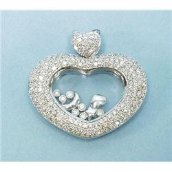 A Choppard design 18 kt. white gold "Happy Diamon