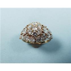 CARTIER - FRANCE. An unusual 1950's dome shaped 1