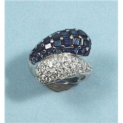 A very good Van Cleef design platinum and diamond