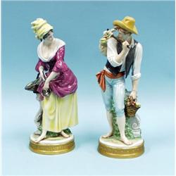 Going to the Market. A pair of well painted Germa