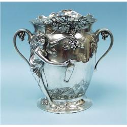 ART NOUVEAU - WMF. A German silver plated wine co