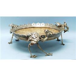 An antique French gilt bronze and onyx figural ce