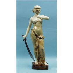 GOLDSCHEIDER - WIEN. " Judith" . A hand painted A