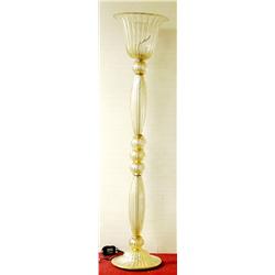 An unusual and large 1950's gold fused Murano gla