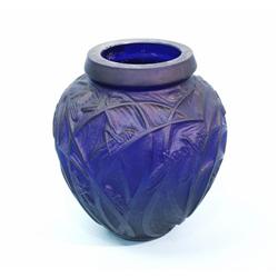 Sauterelles. - A Rene Lalique design indigo blue 